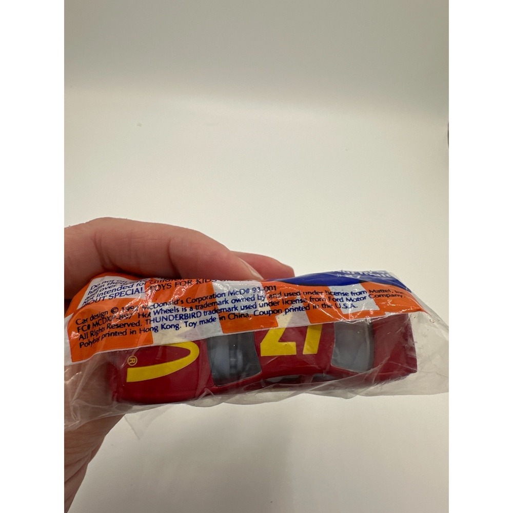 1993 McDonald's Hot‎ Wheels Thunderbird #27 Sealed Racing Series Happy Meal - Picture 8 of 9